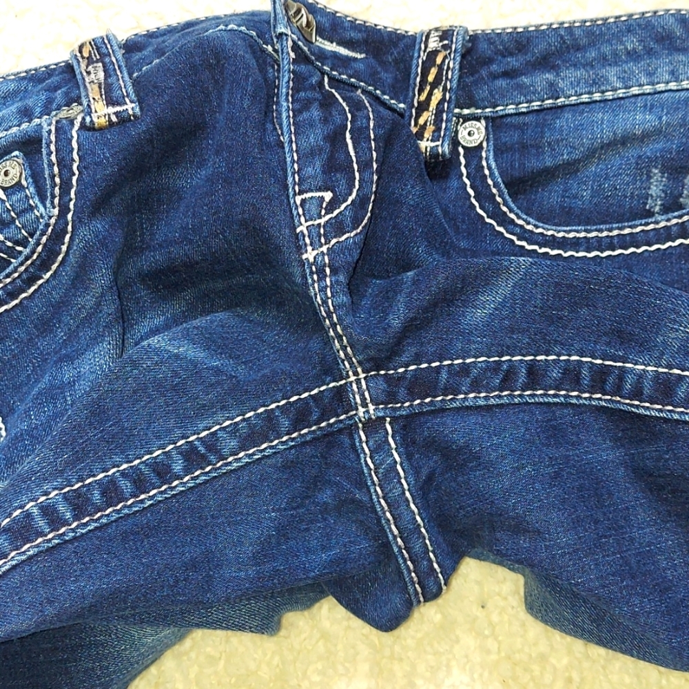 Miss Me M Series Buckle Exclusive Distressed Bootcut Jeans - Picture 8 of 12
